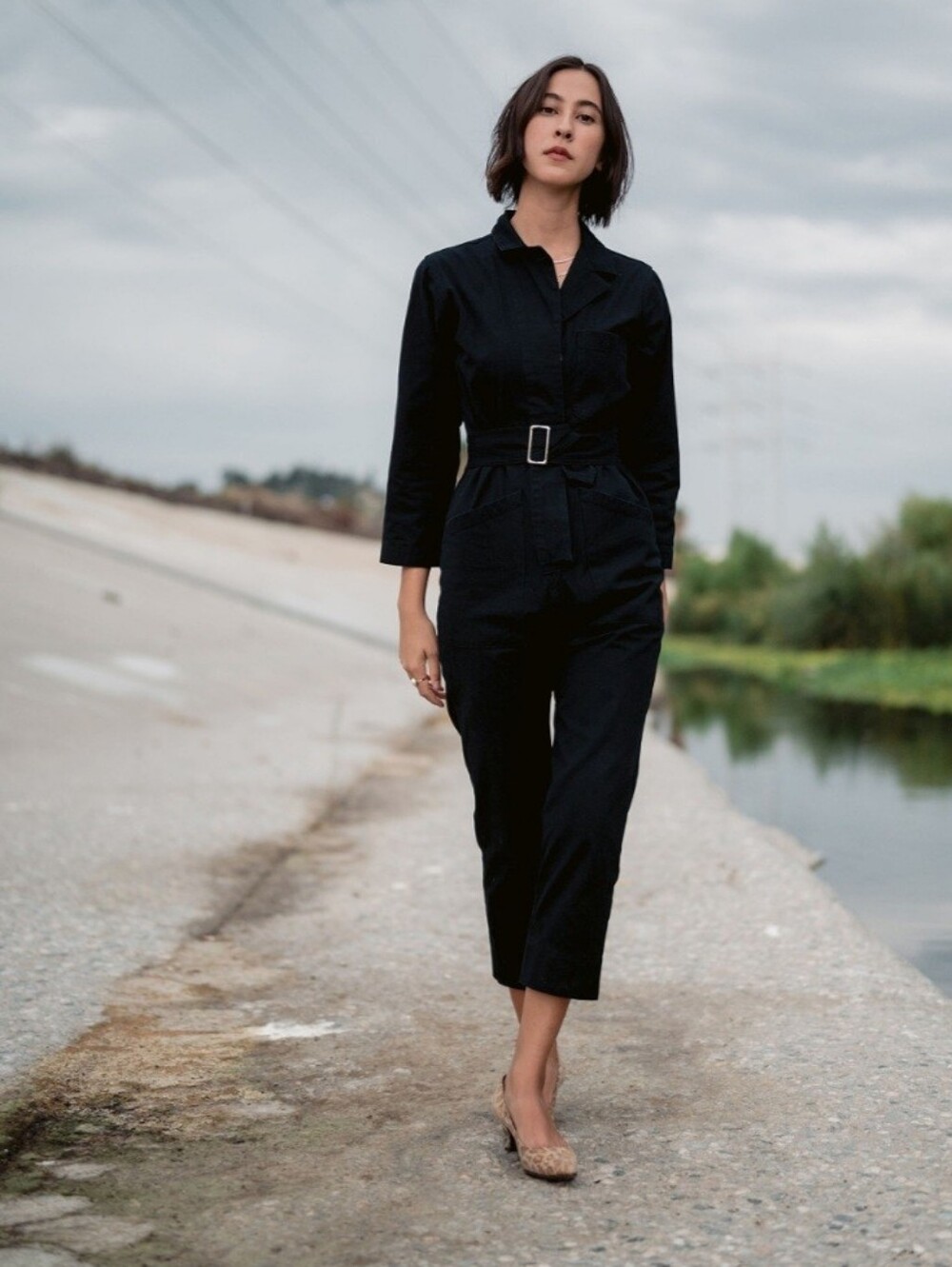 Horses Atelier Black Cotton Jumpsuit